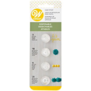 Wilton Disposable Tips 3, 18, 6, 21 (Set of 4)