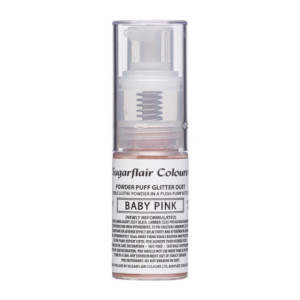 Paillettes alimentaires en spray Sugarflair Baby Pink 10 g