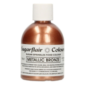 Sugarflair Sugar Sprinkles Metallic Bronze 100 g