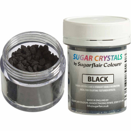 Cristaux de sucre Sugarflair Black 40 g