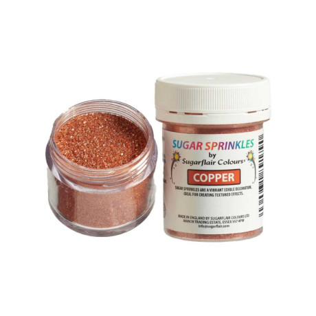 Sugarflair Coloured Sugar Copper 40 g