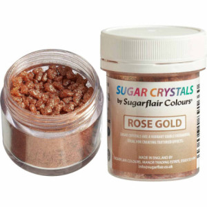 Sugarflair Sugar Crystals Rose Gold 40 g