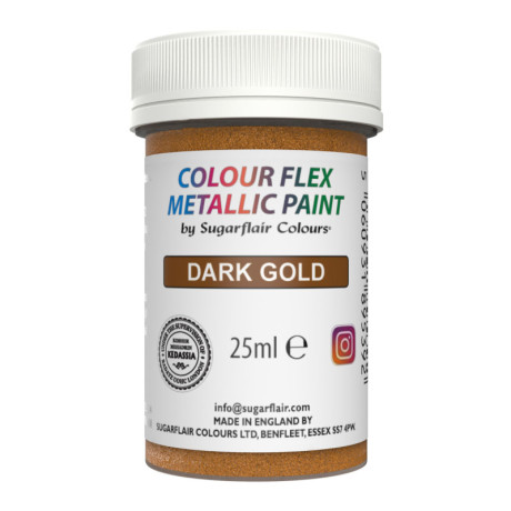 Sugarflair Edible Paint Dark Gold 25 g