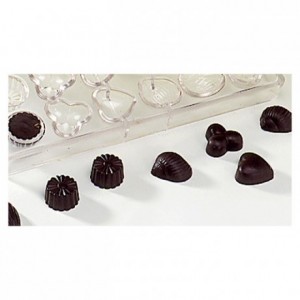 Chocolate mould polycarbonate 24 assorted