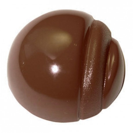 Chocolate mould polycarbonate 28 striped half sphere