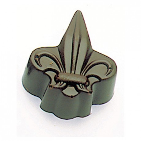 Chocolate mould polycarbonate 28 fleur-de-lis