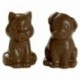 Moule 2 chiots en polycarbonate pour chocolat