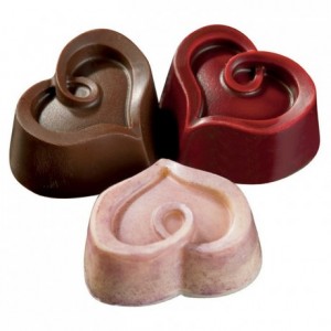 Chocolate mould polycarbonate 30 hearts