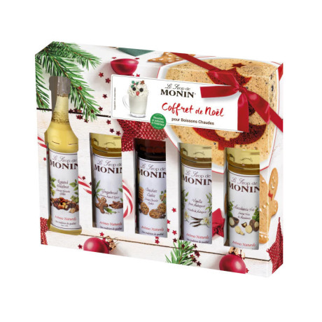 Coffret sirops de Noël Monin 5 x 5 cL