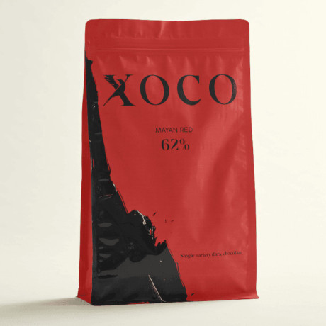 Mayan Red 62% dark couverture chocolate pistoles 2.5 kg