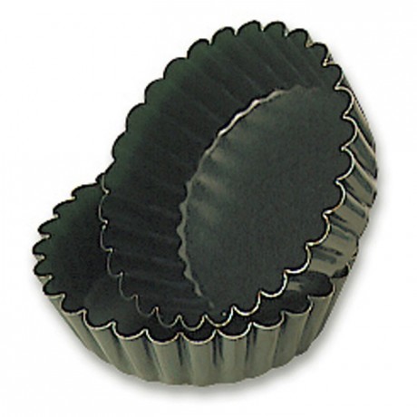 Round cake fluted pan Exopan Ø 100 mm H 30 mm