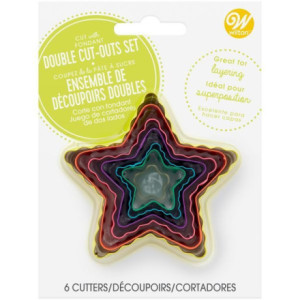 Découpoirs double face Wilton étoile 6 pièces