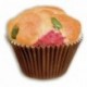 Muffins mould brown/white Ø 75 x 40 mm (200 pcs)