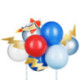 Topper avec ballons PartyDeco avion 29 cm