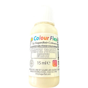 Oil-Dispersible Colour Sugarflair pastel white without E171 15 ml