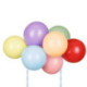 Topper avec ballons PartyDeco arc-en-ciel 29 cm