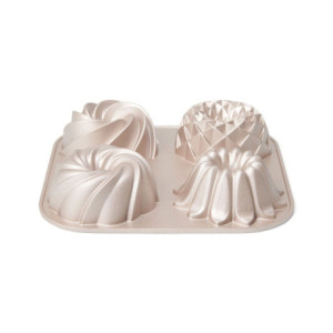 Mini Bundt Cake Pan Patisse 4 cavities