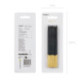 Bougies PartyDeco noir et or 14 cm (lot de 12)