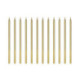 Bougies PartyDeco or 14 cm (lot de 12)