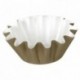 Moule brioche corolle marron/blanc Ø 65 mm (lot de 160)