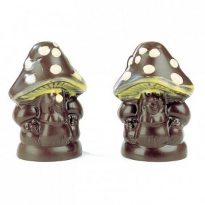 Chocolate mould polycarbonate 4 mushrooms