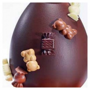 Mould chocolate "Gourmandise" 4 shapes