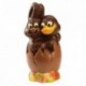 Moule oeuf couple lapin/canard en polycarbonate pour chocolat