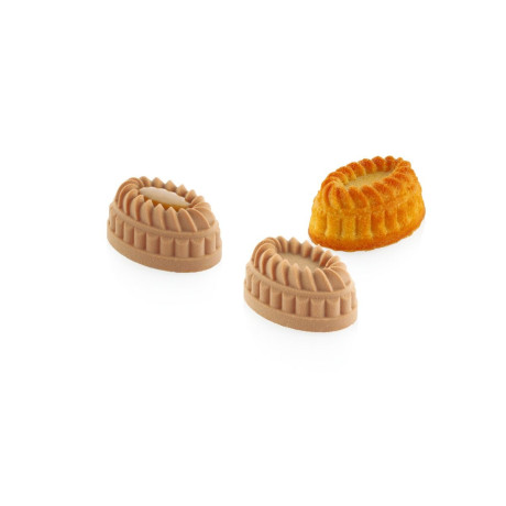 Moule silicone Pleincoeur ovale 53 mm x 36 mm x 25 mm