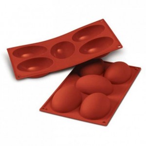 Half-eggs silicone mould 102 x 73 mm