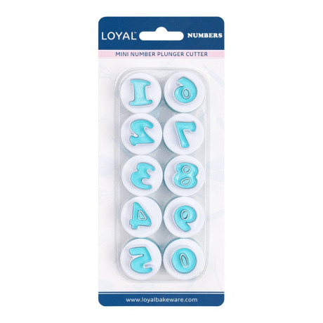 LOYAL Numbers Plunger Cutters (Set of 10)