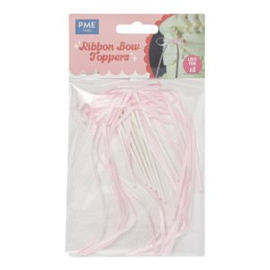 PME Ribbon Bow Toppers (set of 8 )
