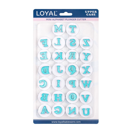 LOYAL Alphabet Plunger Cutters (Set of 26)