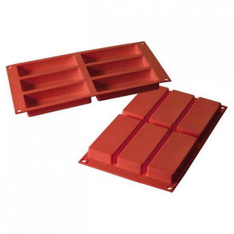 Moule silicone rectangles 120 x 45 mm