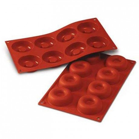 Medium savarins silicone mould Ø 65 mm