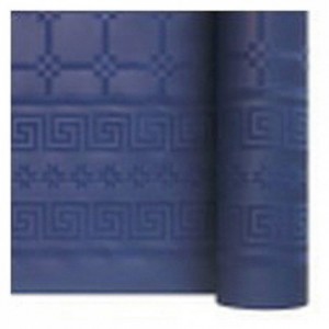 Damask coloured table cloth marine 1.2 x 25 m