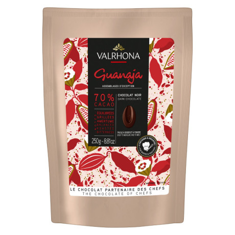 Guanaja 70% chocolat noir de couverture Assemblages d’Exception fèves 250 g