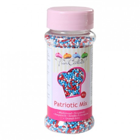 FunCakes Nonpareils Blue White Red 80g