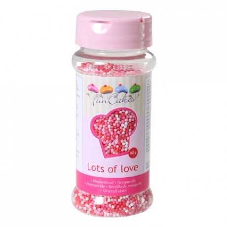 FunCakes Nonpareils Lots of Love 80g