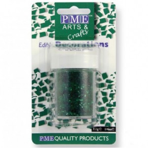 Paillettes alimentaires Glitter Flakes PME vert 7 g