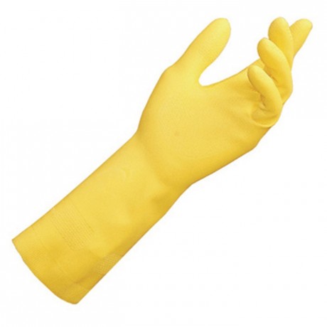 Paire de gants latex jaune taille 7/8