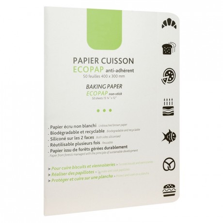 Papier cuisson Ecopap 400 x 300 mm (50 feuilles)