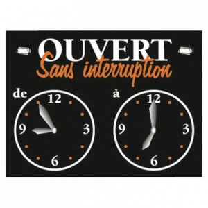 Panneau ouvert sans interruption