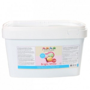 FunCakes Fondant Bright White Vanilla 5kg pail