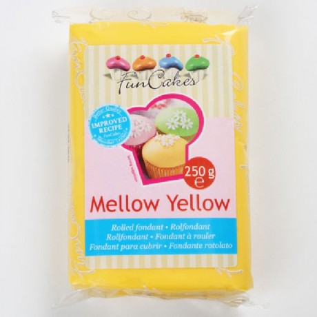 Pâte à sucre FunCakes jaune 250 g