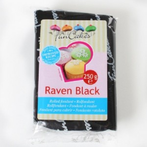 FunCakes Fondant Raven Black 250g