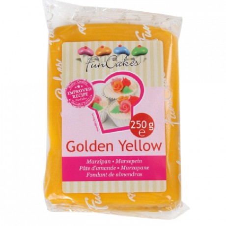 Pâte d'amande FunCakes jaune 250 g