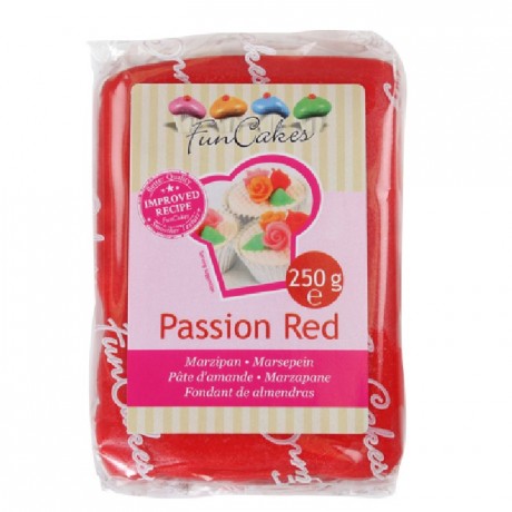 Pâte d'amande FunCakes rouge 250 g