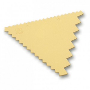 Decorating comb plastic 3 sided 93 x 83 mm