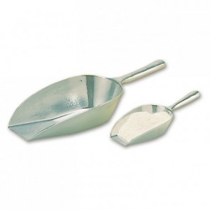 One-piece aluminium scoop L 265 mm