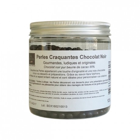 Perles craquantes chocolat noir 125 g